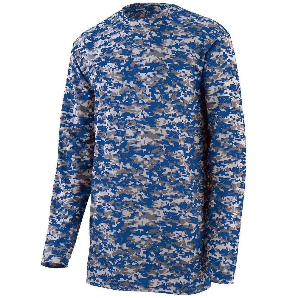 M's Digi Camo Wicking L/S T