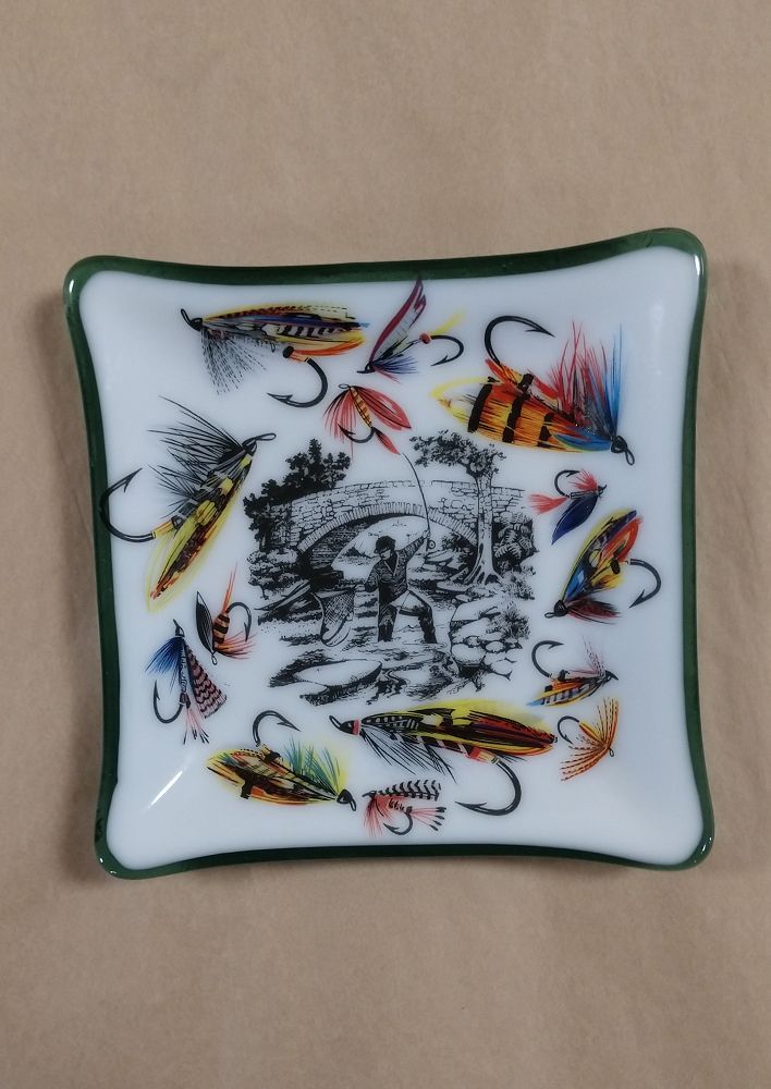 Fly Fisherman Anything Dish 6"