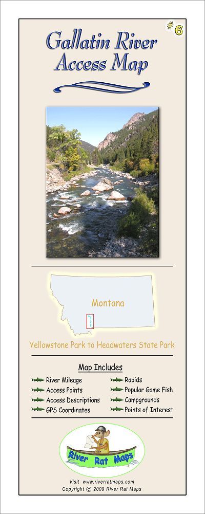 Gallatin River Access Map