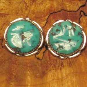 Zuni Chunky Turquoise Clip On