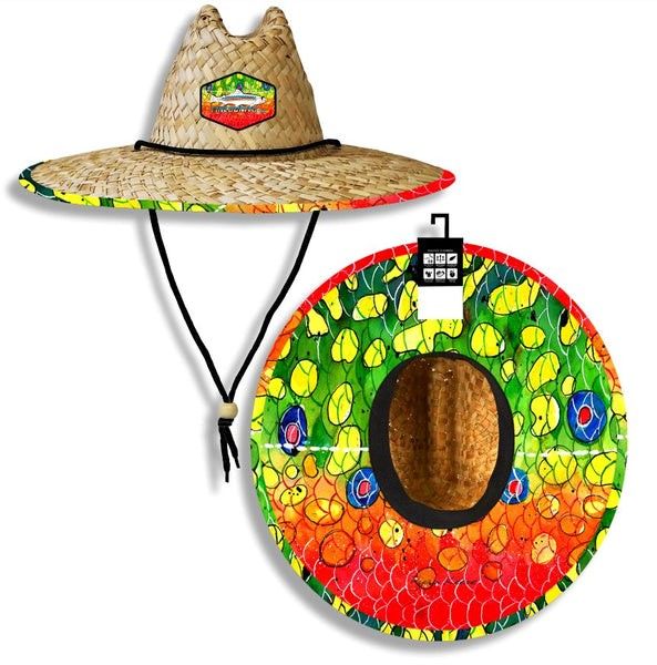 Brook Trout 2 Straw Sun Hat