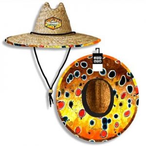 Brown Trout 2 Straw Sun Hat