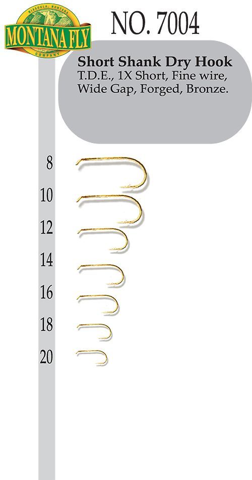 100-Pk Short Shank Dry Fly Hook