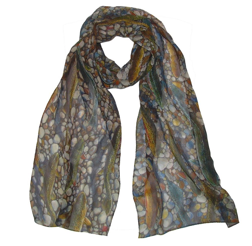 Fin Flank Trout Dreams Scarf