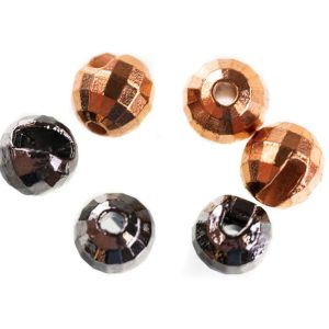 Faceted Slotted Tungsten Beads